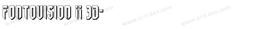 Fontovision II 3D字体转换